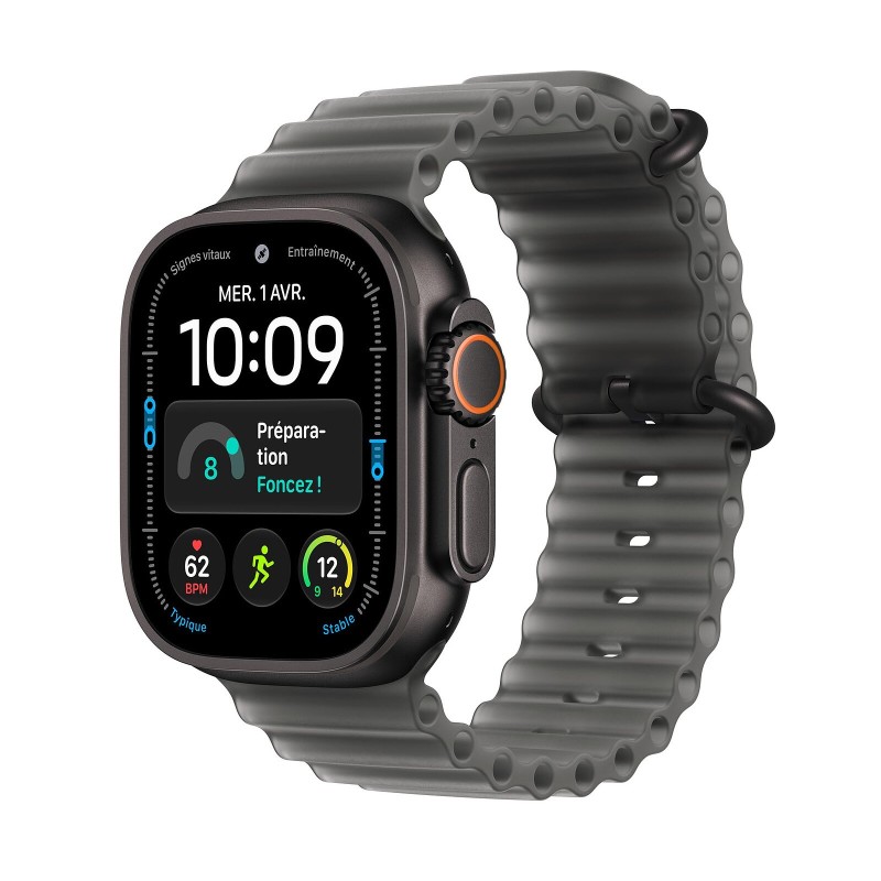 Apple Watch Ultra 4 GPS + Cellular, Boîtier en Titane Noir de 49 mm